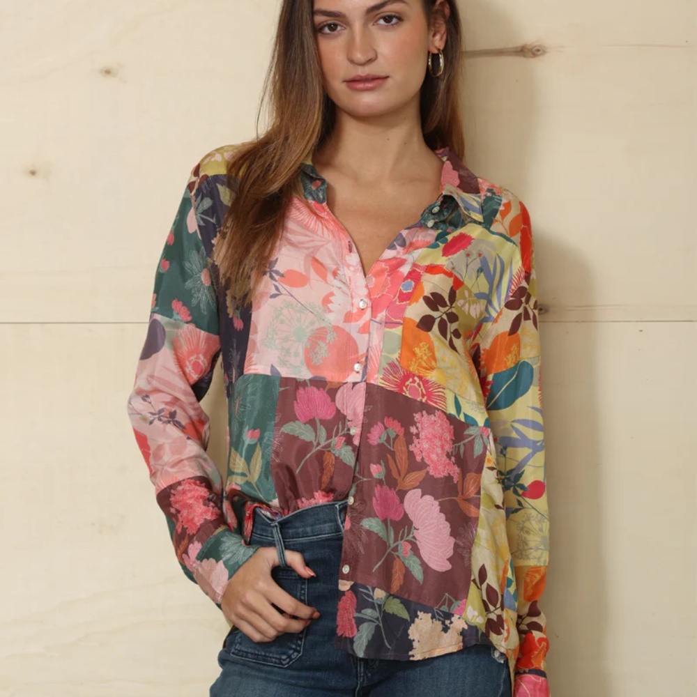 Dylan Boyfriend Patch Blouse